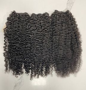 KInky Curly Listo para enviar Cierre de paquete de cinta rizada de cabello vietnamita Venta al por mayor Fábrica de exportaciones de cabello crudo sin procesar de un donante - Product Image 1