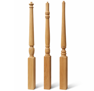 Nuevos y Ecológicos Accesorios de Madera Maciza Tradicionales para Escaleras Interiores y Exteriores: Postes de Nogal y Componentes de Escalera. - Product Image 1