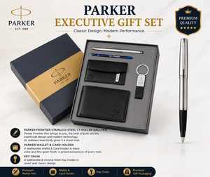 Custom Rigid Paper Business Presentation Box with Pen Wallet <b>Card</b> Holder & Keychain-<b>Embossing</b> Printing Graduation Corporate Gift - Product Image 1