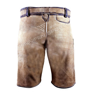 Pantalones Cortos de Gamuza Genuina para Hombre, Estilo Vintage, Tradicionales Bávaros, Bordados, para el Oktoberfest - Product Image 5
