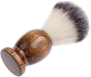 Barber Pro Men Shaving Face Hair Cleaning Brush Wood Handle Pig Hair Bristle Synthetic Finger Beard Brush Grooming Shaving Brush - Product Image 2