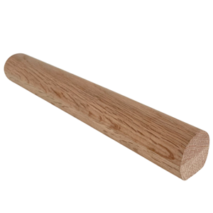 Main courante en bois de chêne rouge massif antidérapante, pièces de main courante ronde, facile à installer pour escalier et balcon - Product Image 5