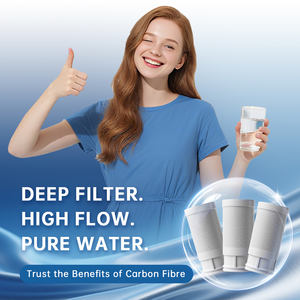 Paquete de 3 filtros de agua de grifo de repuesto, NSF42 reduce el cloro, mal sabor, sistema de filtración de agua de grifo SOGEE, LJ203,LJ209 - Product Image 3