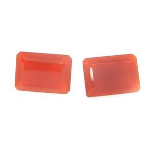 Nouveau produit : Pierre précieuse naturelle de cornaline facettée de qualité supérieure, taille octogonale, pour la fabrication de bijoux, vente en gros et accessoires DIY - Product Image 1