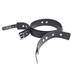 Adjustable Leather Wrist Cuffs with Quick Release Buckles - Product Image 1