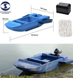 Bateau <span class=keywords><strong>de</strong></span> pêche <span class=keywords><strong>en</strong></span> PE rotomoulé avec support moteur pour la pêche et le sauvetage - Product Image 4