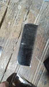 Peigne à cheveux antistatique noir pour hommes et femmes, peigne à queue en carbone - Product Image 2
