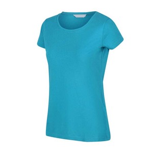Camiseta de Algodón de Manga Corta con Cuello Redondo para Mujer, Color Sólido, Transpirable, Estilo Casual, Corte Regular, para Todas las Temporadas - Product Image 2