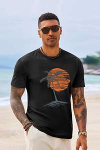 Camiseta de Algodón Tejida Casual para Hombre con Logotipo Personalizado, Cuello Redondo, Ecológica, de Secado Rápido, para Verano, de Alta Calidad, al por Mayor - Product Image 4