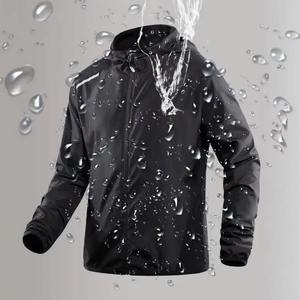2026 OEM Wholesale Custom <b>Summer</b> Thin Outdoor <b>Jackets</b> Running Hooded Windbreaker <b>Jacket</b> for <b>Men</b> Softshell <b>Jackets</b> for <b>Men</b> - Product Image 3