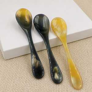 Juego de Cucharas de Cuerno de Búfalo, Hechas a Mano, Ecológicas, Pulimentadas, Imitación Antigua, Duraderas, Decoración para el Hogar, Artesanía Natural - Product Image 1