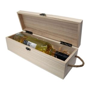 Porte-bouteilles moderne en bois pour comptoir de cuisine, organisateur de bouteilles de vin, support élégant en bois naturel pour la décoration de table à manger - Product Image 2