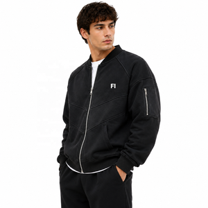 Vestes d'hiver pour hommes en molleton de coton respirant, anti-odeur, écologique, coupe classique, avec logo personnalisé - Product Image 2