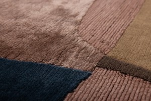 Tapis persan en laine et soie de qualité export, tufté à la main, lavable, antidérapant, avec support en PVC premium - Product Image 4
