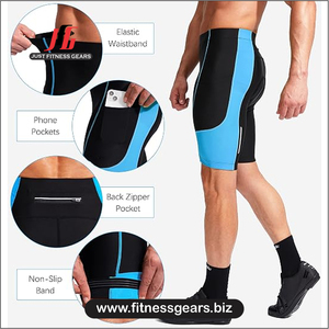 High Performance Eco-Friendly Breathable Spandex/Polyester <b>Cycling</b> <b>Shorts</b> Customizable Options Men-<b>Padded</b> Comfort Quick Dry - Product Image 4