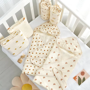 ผ้าห่อตัวเด็กมีฮู้ด ลายพิมพ์รุ้ง นุ่ม น้ำหนักเบา สำหรับเด็กทารก - Product Image 3