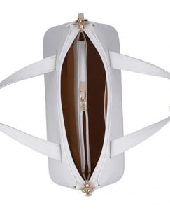 Women's High Quality Casual Bag with <b>Frame</b> Closure Genuine Cowhide Leather White Handbag 2026 OEM Wholesale Custom Colors & Logo - Product Image 3