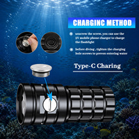 OCSHARK D12 12000 Lumens Lampe vidéo sous-marine 150m, lampe torche étanche avec charge Type-C, professionnelle pour les sports sous-marins