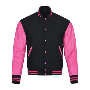 High Quality ODM OEM Customized Vintage Varsity <b>Jacket</b> For <b>Men</b> Embroidered Letterman <b>Jacket</b> With Leather Sleeves Bomber Coat - Product Image 4
