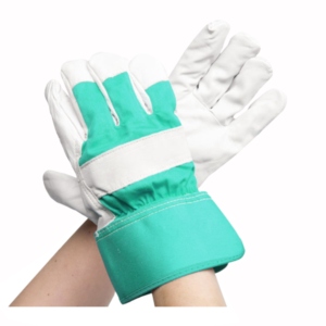 Gants de sécurité industriels haut de gamme en cuir de chèvre pleine fleur, anti-vibration, avec manchette de protection, pour travaux lourds et de rigging au Canada - Product Image 2