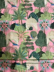 Hand Block Printed Cotton Running Fabric by the Yard, Soft Breathable Textile for Dressmaking, Home Decor and Craft Projects - Product Image 5