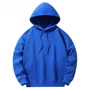 Sudadera con Capucha Lisa para Hombre, de Algodón y Felpa, con Bolsillo Canguro, Capucha Ajustable, Estilo Casual, para Uso Diario - Product Image 1