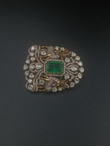 Broche de luxe en argent Amaira Jewels, motif paon, taille émeraude, diamant poire, bijoux fins unisexes, cadeau - Product Image 4