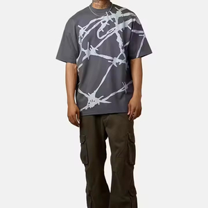 T-shirt col rond 100 % coton biologique personnalisé unisexe en tissu léger, design uni pour hommes et femmes – Vente en gros - Product Image 4