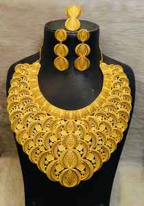 Collar Chapado en Oro de 24K con Cadena de Un Gramo y Caja, Conjunto Completo de Joyería para Mujer - Product Image 2