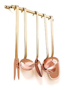<b>Copper</b> Finish Metal Kitchenware Set Cooking and Serving <b>Utensils</b> Spoon Ladle Skimmer for Home Restaurant Hotel - Product Image 3