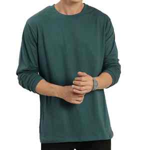 Camiseta de Manga Larga para Hombre, Diseño Moderno, 100% Poliéster, Corte Ajustado, Personalizable, Transpirable, Ecológica, 300g - Product Image 1