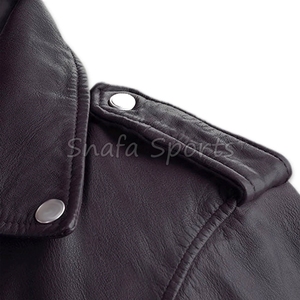 Chaqueta de cuero genuino premium para hombre, resistente al viento y al agua, al mejor precio, en venta a precio de mayoreo. - Product Image 4