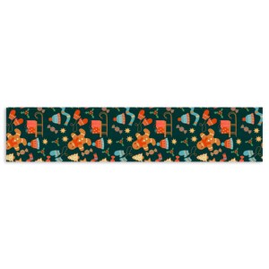 Modern Christmas Printed Design 100% Cotton Table <b>Runner</b> Rectangle Shape for Home Decoration OEM Supplier - Product Image 4