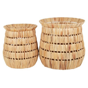 Sustainable Handmade Water Hyacinth <b>Basket</b> Multipurpose Storage for Kitchen Decorative Wholesale Bulk Orders Customizable - Product Image 3
