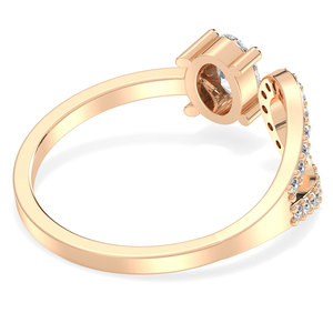REYES Elegant 925 <b>Sterling</b> <b>Silver</b> Oval Cut 0.54 Carat VVS Moissanite <b>Adjustable</b> <b>Ring</b> Luxurious Wedding Engagement Gift <b>Rings</b> - Product Image 4