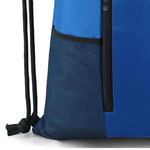 Sac à cordon en polyester personnalisé avec logo, sac promotionnel, sac à dos de sport, sac de gym, sacs de shopping avec logos - Product Image 4