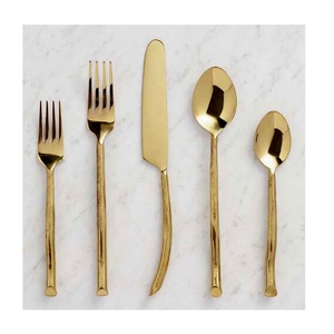 Juego de Cubiertos de Lujo de Acero Inoxidable para Banquete de Boda, Chapado en Oro Rosa, con Mango Largo, Cuchillos, Cucharas y Tenedores Increíbles - Product Image 5