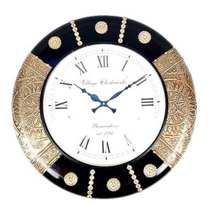 Handcrafted Wooden Wall <b>Clock</b> Decorative Vintage Style Silent Wall <b>Clock</b> for Living Room Bedroom Office Home Decor - Product Image 1