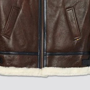 Genuine Leather <b>Pilot</b> Bomber Aviator <b>Jacket</b> Luxury Winter Coat Custom Private Label Sample Service Available Today - Product Image 4