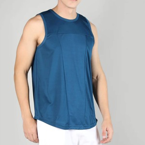 Débardeur de sport pour homme, respirant, séchage rapide, 100% polyester, sans manches - Product Image 1