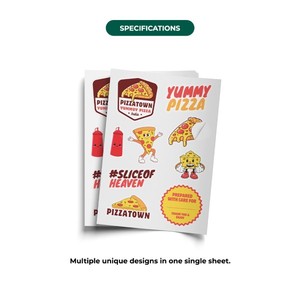 Múltiples Pegatinas en Hojas, Impresión de Hojas de Pegatinas de Vinilo Personalizadas, Hoja de Pegatinas Adhesivas Troqueladas y con Corte Kiss Cut - Product Image 3