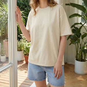 Camisetas de Verano para Mujer, Estilo Brasileño, Sólidas, Casuales y Elegantes, Manga Corta, Cuello Redondo, 100% Algodón, Vintage, Oficina, Negocios, Venta al Por Mayor - Product Image 4