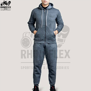 Conjunto Deportivo de Sudadera con Capucha y Pantalones Jogger, Diseño Personalizado OEM, 100% Algodón, Gris Jaspeado, para Hombre, Tela Técnica - Product Image 2