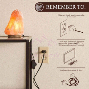 Lámpara de Sal del Himalaya de Último Diseño, Forma de Roca Natural, Luz Relajante, Decoración - Product Image 5