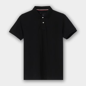Camisa de Verano Vintage Deportiva para Hombre, Informal, de Spandex/Poliéster, de Manga Corta, Color Sólido, con Cuello de Solapa Bordado - Product Image 4