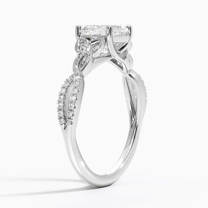 BOJ <b>Ring</b> 0120 Asscher Cut 925 Silver Prong Setting Solitaire <b>Diamond</b> <b>Ring</b> 2ct D Color VVS1 Moissanite GRA Certified - Product Image 2