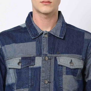 Veste en jean légère pour homme, taille régulière, style western tendance, denim vintage pour homme, hiver et automne - Product Image 5