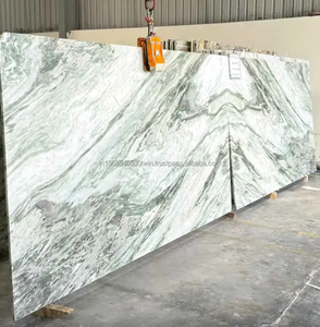 Marbre vert élégant à vendre Dalles de pierre naturelle polies de qualité supérieure Application décorative du hall de l'hôtel Plancher d'aménagement extérieur - Product Image 4
