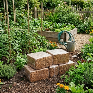 Bloque de Virutas de Cáscara de Coco Ecológicas Certificadas ISO de Alta Calidad, 5 kg, pH 5.8-6.8, para Cultivos Hidropónicos sin Suelo - Product Image 2