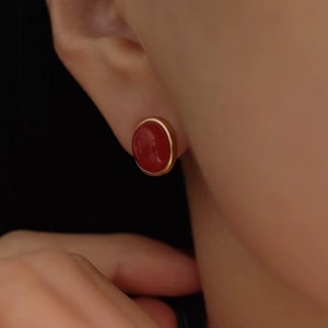 Natural Carnelian Smooth Oval Gemstone Earrings 925 <b>Sterling</b> <b>Silver</b> Gold Plated <b>Stud</b> Earrings Fine Jewelry For Women Fashion - Product Image 6